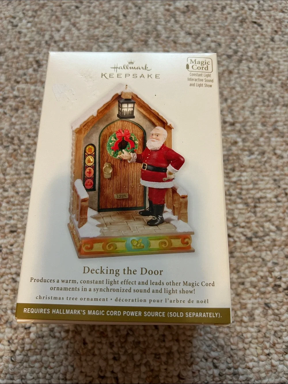 2011 Hallmark Keepsake Ornament - Decking the Door - Santa in Red